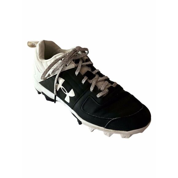 Under Armour Mens Leadoff Low RM 3022071-001 Black Baseball Cleats Shoes Size 7 - Picture 2 of 11